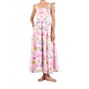 NEW BEYOND BY VERA pearl maxi dress in pink